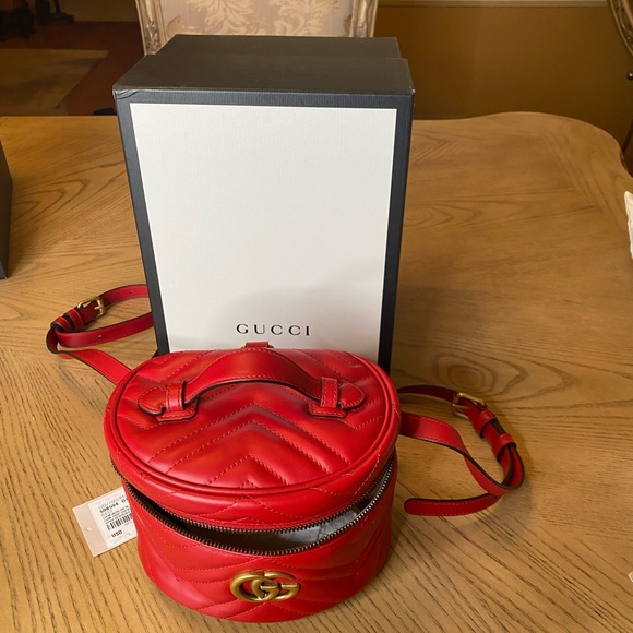 ❤️ Authentic Gucci GG Marmont Matelasse Mini Backpack, Brand New - Picture 3 of 14